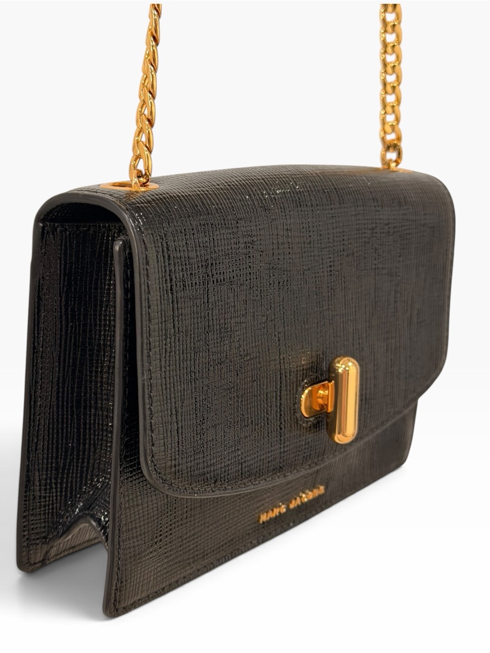 LIKE NEW Marc Jacobs The Turnlock Leather Crossbody Bag - Black - Picture 6 of 16